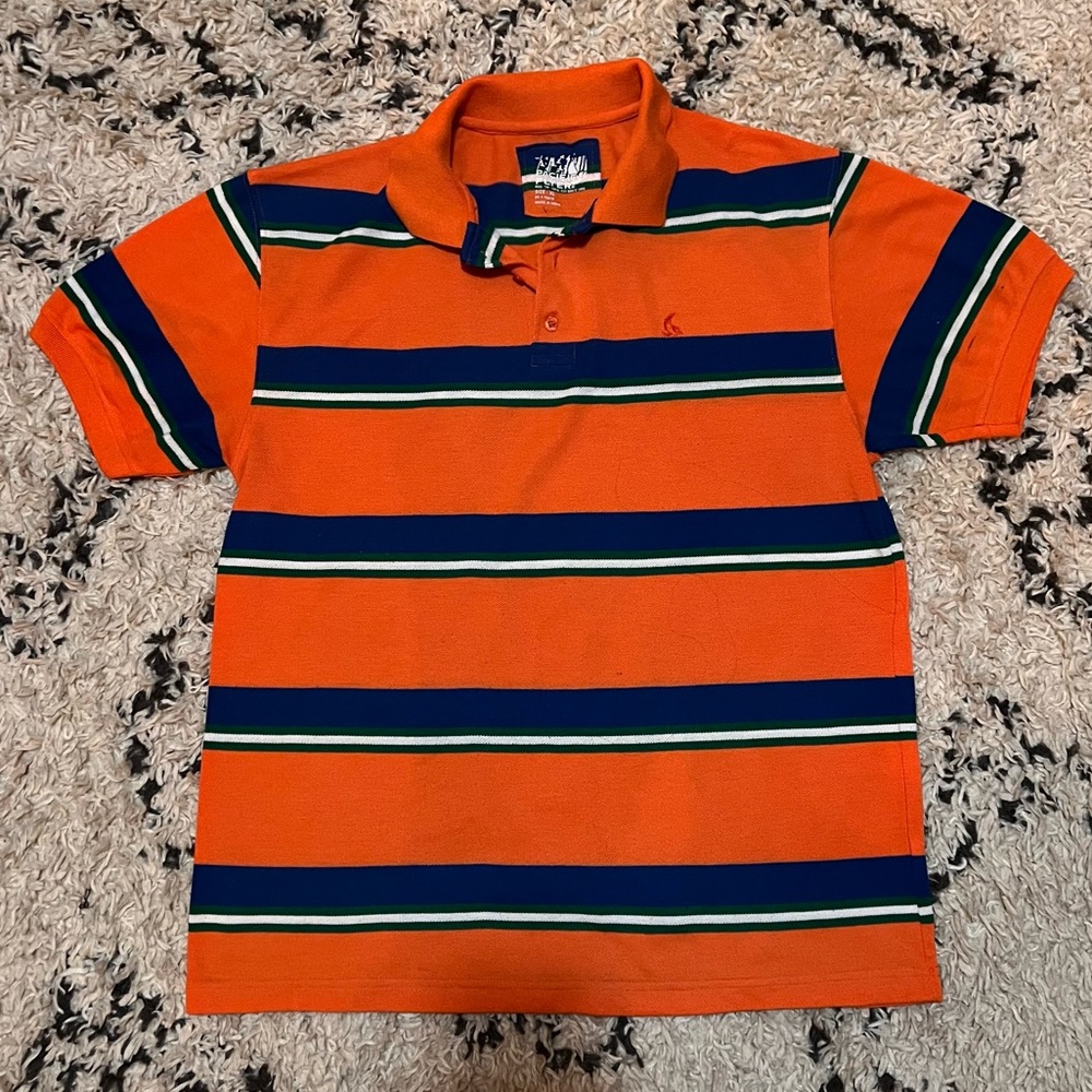Pacific Flyer Orange Striped Polo